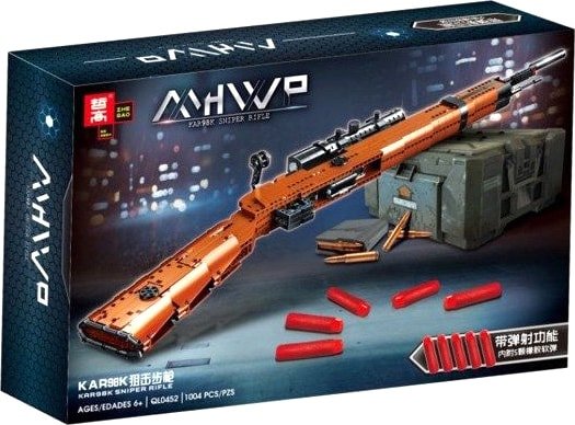 

Конструктор Zhe Gao Technic QL0452 Снайперская винтовка Mauser 98k
