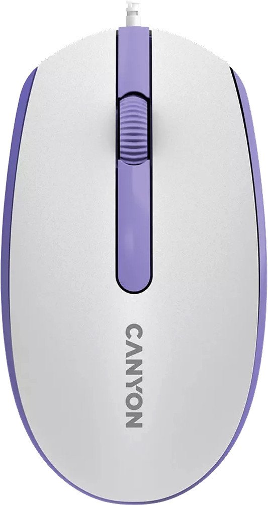 

Мышь Canyon M-10 (белый/сиреневый)