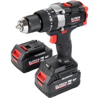 Ударная дрель-шуруповерт ELITECH CD 20BL2 E2201.042.02 (с 2-мя АКБ, кейс)