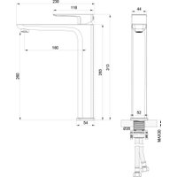 Смеситель Oliveeka 239003 (никель)