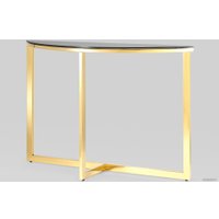 Консольный стол Stool Group Альба 115x30 ECST-095-SR-TG (стекло черное/сталь золото)