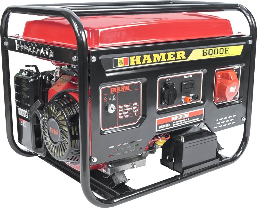 

Бензиновый генератор Hamer 6000E