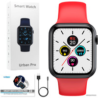 Умные часы Globex Urban Pro V65s (черный/красный)