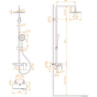 Душевая система  RGW SP-33G