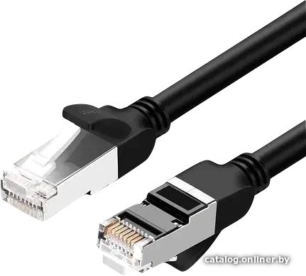 Кабель Ugreen NW101 50196 RJ45 - RJ45 (10 м, черный)