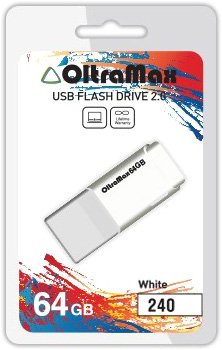 

USB Flash OltraMax 240 64GB (белый) [OM-64GB-240-White]