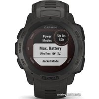 Умные часы Garmin Instinct Solar (графит)