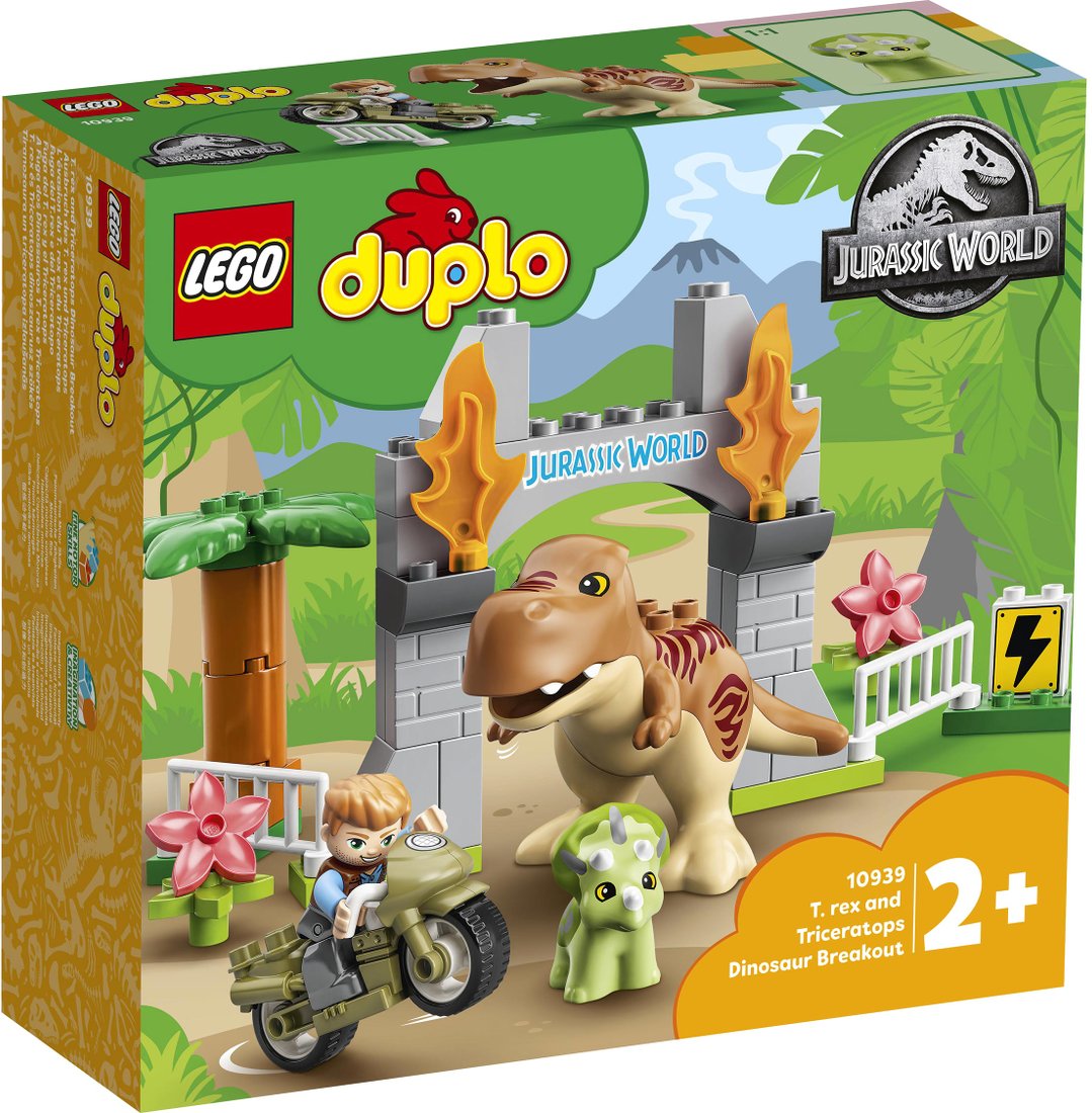 

Конструктор LEGO Duplo 10939 Побег динозавров: тираннозавр и трицератопс