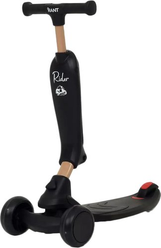 Трехколесный самокат Rant Rider RB100 (черный)
