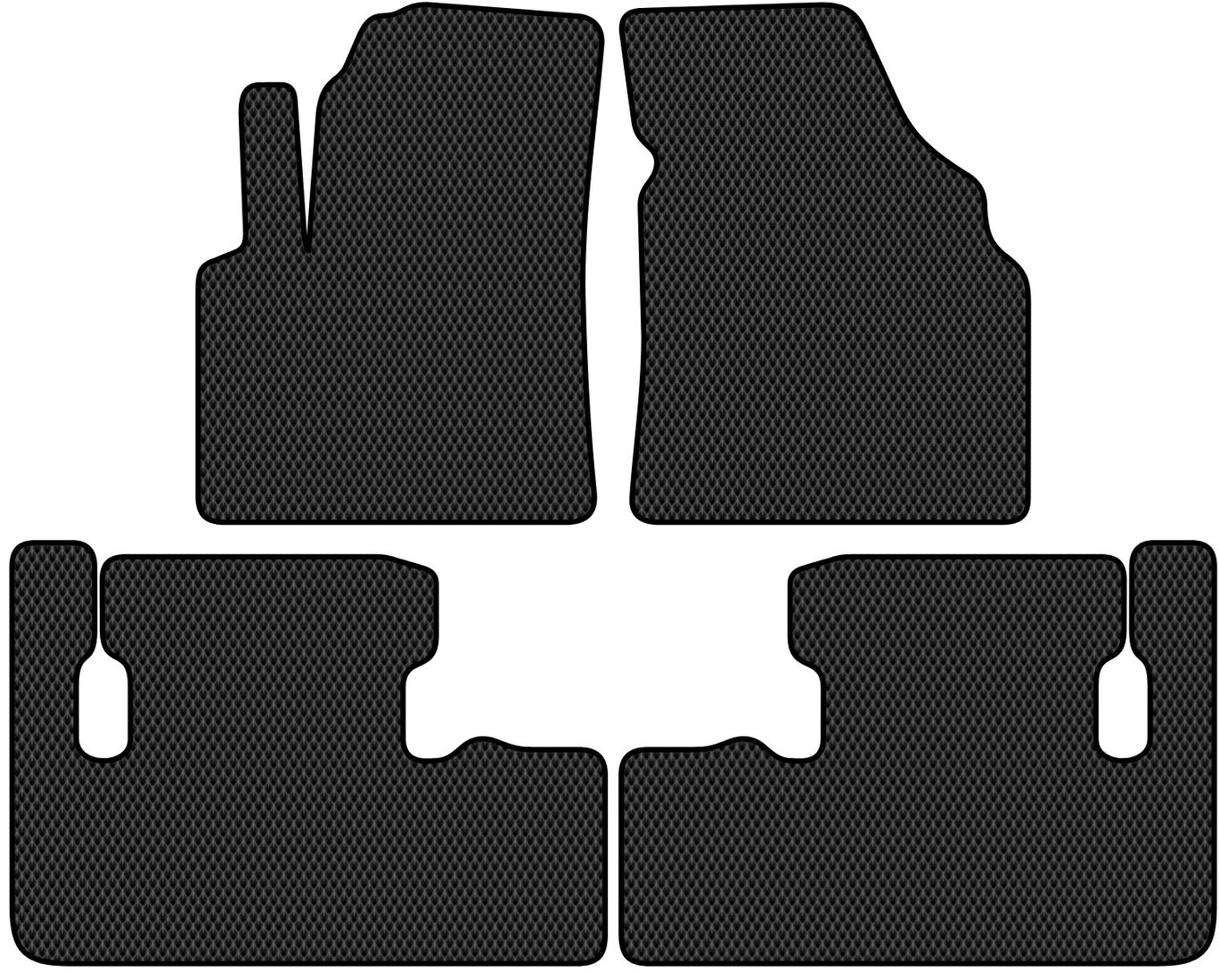 

Комплект ковриков для авто Alicosta Chevrolet Rezzo (минивэн) 2004 - 2008 (черный, ромб)