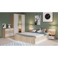 Комплект мебели для спальни Империал Алёна 3 (дуб сонома/белый)