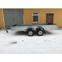 Двухосный прицеп AvtoS A40U2B (4000x2000x300, R16, ресс. 3302 ГАЗ-2лист, тент 800мм)