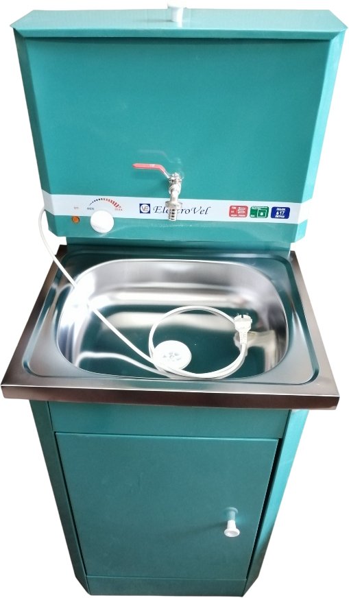 

Умывальник для дачи ElectroVel с ЭВН нерж.мойка 17 л (лагуна)