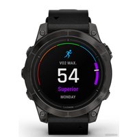 Умные часы Garmin Epix Pro Gen 2 Sapphire 47 мм (карбоново-серый титан/черный, с кожаным и силиконовым ремешками)