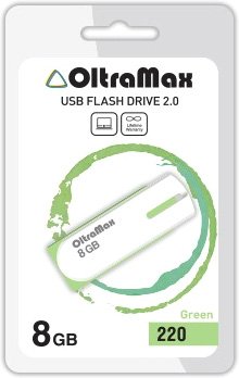 USB Flash OltraMax 220 8GB (зеленый) [OM-8GB-220-Green]