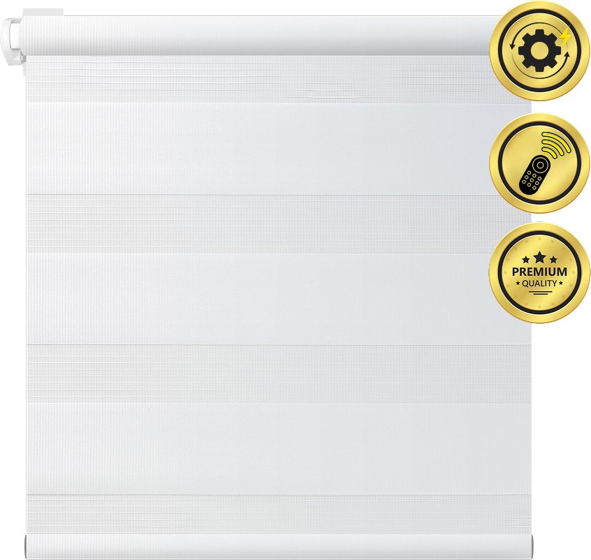 

Рулонная электроштора НеоФьюжен Баланс 150х250 левая (белый, белая фурнитура)