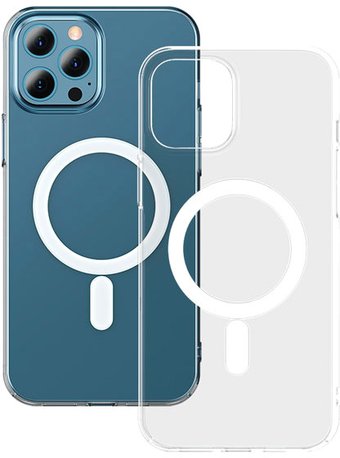 Чехол для телефона Baseus Crystal Magnetic для iPhone 12/12 Pro (прозрачный)