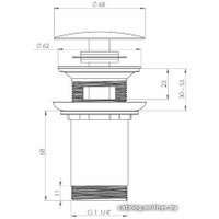 Донный клапан Deante NHC D10U
