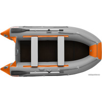 Моторно-гребная лодка Roger Boat Hunter 3000 (без киля, серый/оранжевый)