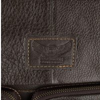 Мужская сумка Poshete 196-1260-6-DBW (коричневый)