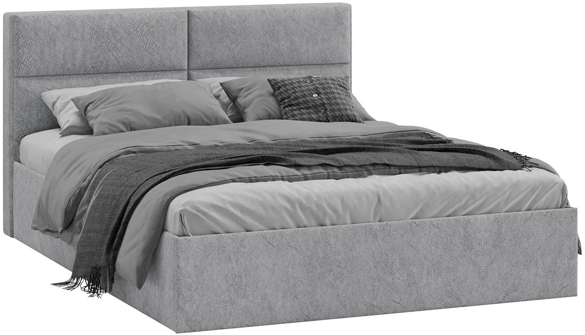 

Кровать Трия Глосс универсальный тип 1 160x200 (микровелюр Wellmart Silver)