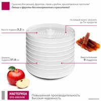 Сушилка для овощей и фруктов Мастерица EFD-0903VM