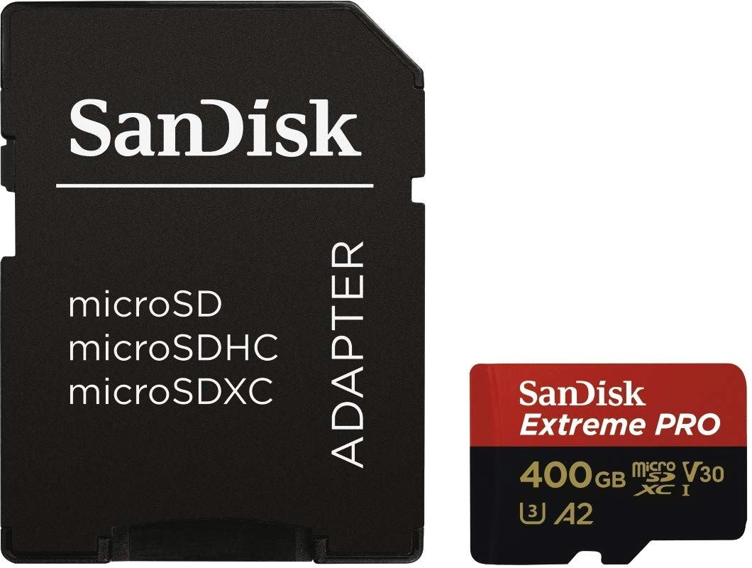 

Карта памяти SanDisk Extreme PRO SDSQXCZ-400G-GN6MA microSDXC 400GB (с адаптером)