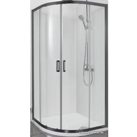 Душевой уголок Aquatek AQ ARI RO10020BL 100x100 (черный/прозрачное стекло)