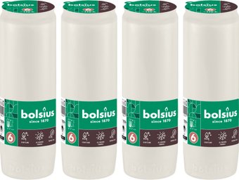 Bolsius Ритуальные масляные Copmo rc6 rspo mb 6 дней горения (белый)