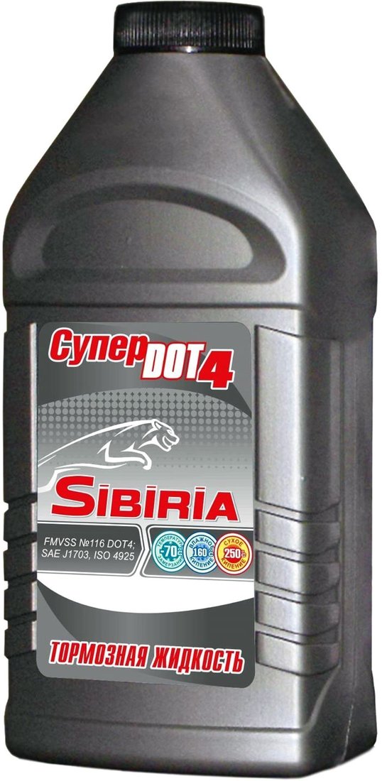 

Тормозная жидкость Sibiria Супер DOT4 0.455л