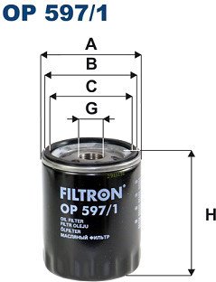 

Масляный фильтр Filtron OP 597/1