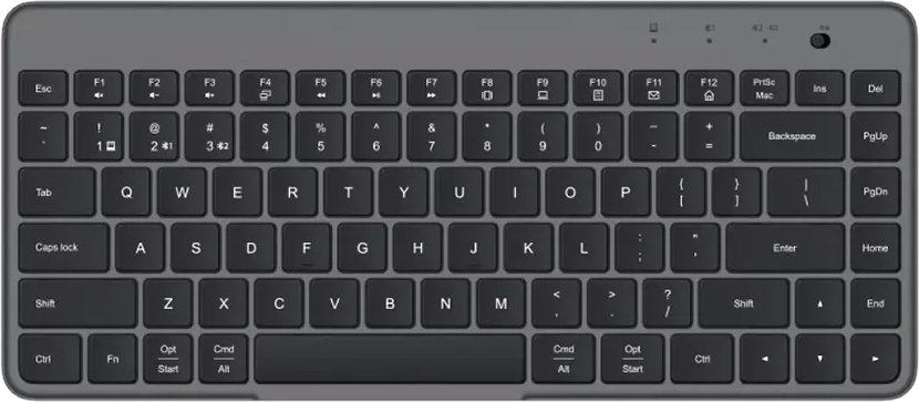 

Клавиатура Xiaomi Dual Mode Wireless Keyboard XMBXJP01YM (серый/черный)