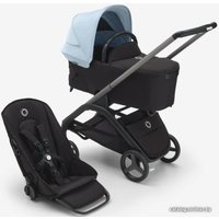 Универсальная коляска Bugaboo Dragonfly (2 в 1, black/midnight black/skyline blue)