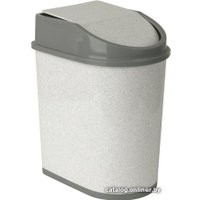 Мусорное ведро Idea М2480 (5 л,мраморный)