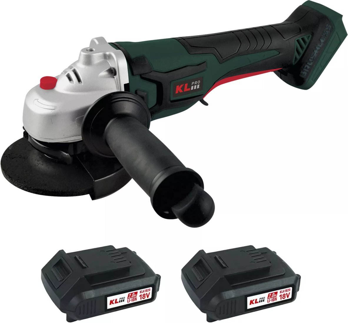 

Угловая шлифмашина KLPRO KLAT18B-20 (с 2-мя АКБ, сумка)