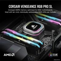 Оперативная память Corsair Vengeance RGB PRO SL 2x16GB DDR4 PC4-28800 CMH32GX4M2D3600C18