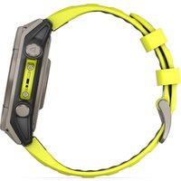 Умные часы Garmin Fenix 8 Solar, Sapphire 47мм (титановый серый с желтым ремешком)