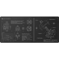 Коврик для мыши Дарк Проджект MD3a Aquamarine (черный)