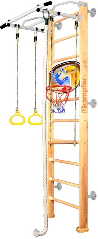 

Детский спортивный комплекс Kampfer Helena Wall Basketball Shield Стандарт (натуральный/белый антик)