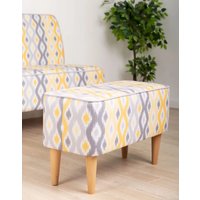 Банкетка MONOFIX Одос Принт (абстракция микровелюр)