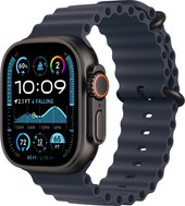 Watch Ultra 2 LTE 49 мм (титановый корпус, черный/темно-синий, ремешок из эластомера M)
