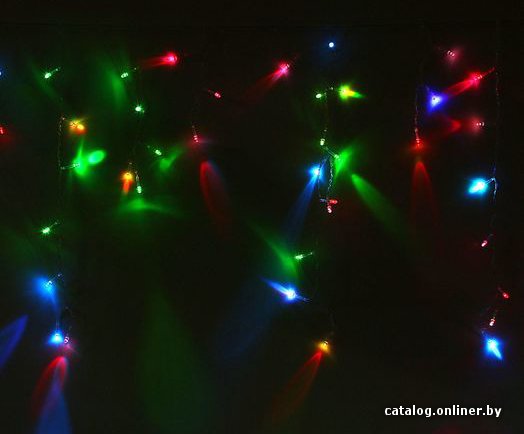 Гирлянда бахрома Luazon Led-120 (2.4x0.6 м, RGB) [1080414]