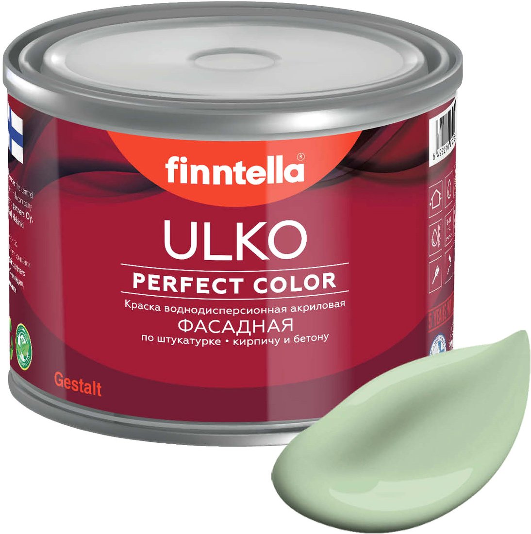 

Краска Finntella Ulko Omena F-05-1-3-FL027 2.7 л (зеленый)