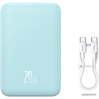 Внешний аккумулятор Baseus Magnetic Mini Wireless Fast Charge Power Bank 20W 20000mAh (голубой)