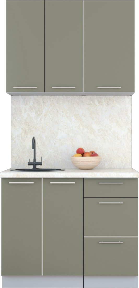 

Кухонный модуль Интерлиния Мила Пластик 1.0 А (кварцевый/кварцевый/опал светлый)