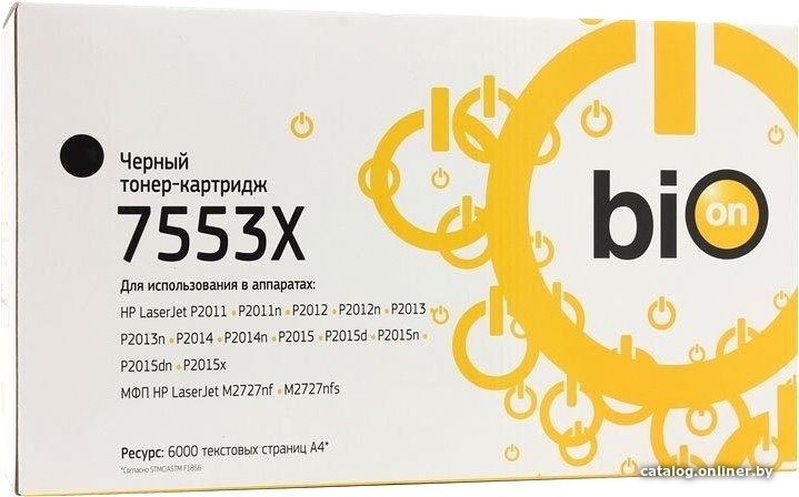 Картридж Bion Q7553X (аналог HP 53X (Q7553X))