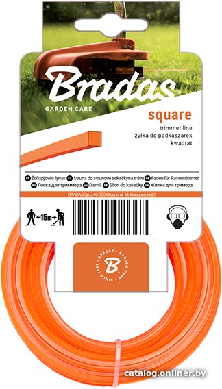 Леска для триммера Bradas Trimmer ZTK30050K (квадрат)