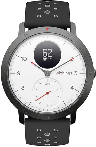 Гибридные умные часы Withings Steel HR Sport (белый циферблат)