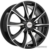 Литые диски X'trike X-120 17x7" 5x114.3мм DIA 66.1мм ET 40мм BK/FP