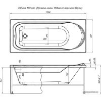 Ванна Aquanet West 160x70 (со шторкой)